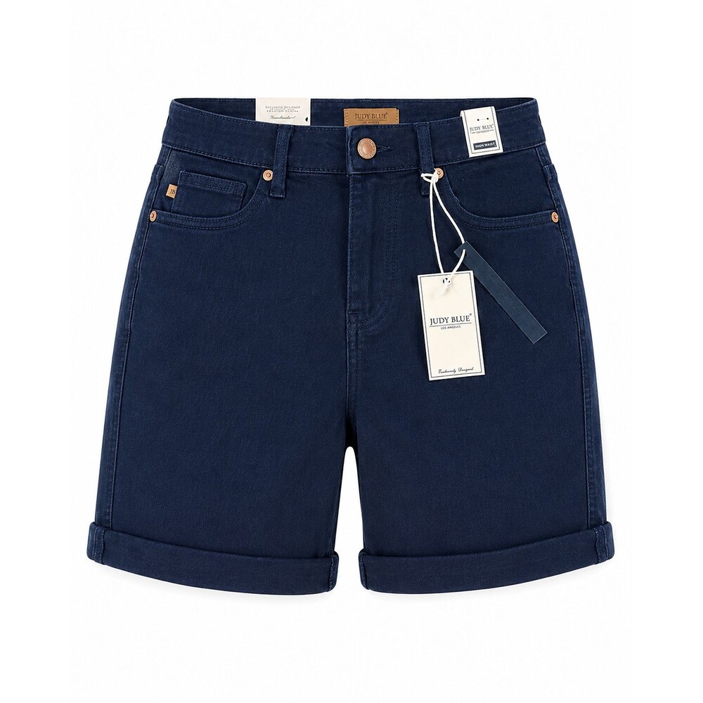 Judy Blue NWT Navy High Waist Bermuda Shorts Size M